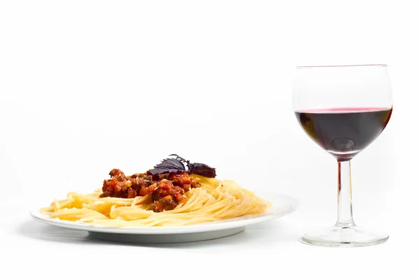 Porcji spaghetti bolognese — Zdjęcie stockowe