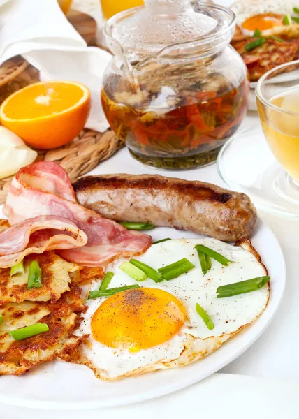 Huevos y tocino desayuno — Foto de Stock