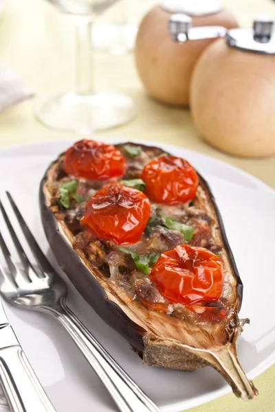 Gebakken aubergine — Stockfoto