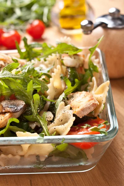 Serving of pasta salad — Stock Photo, Image