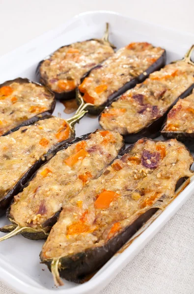 Gevulde aubergines — Stockfoto