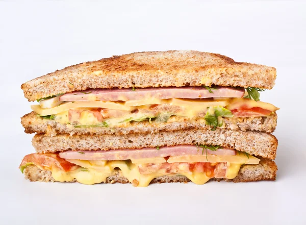 Panino sul pane tostato — Foto Stock