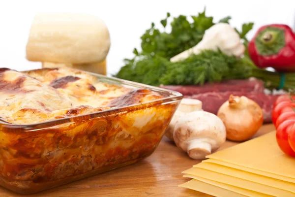 Hovězí lasagne — Stock fotografie