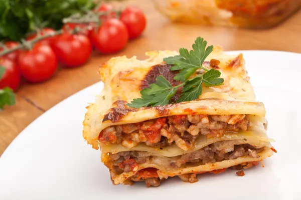 Klasický hovězí lasagne — Stock fotografie