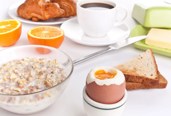 God och näringsrik frukost måltid — Stockfoto