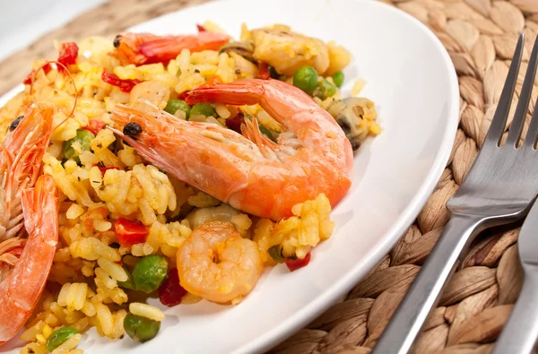 Spanish paella — Stock Photo, Image