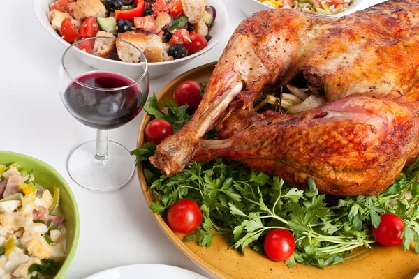 Mesa de cena de Navidad — Foto de Stock