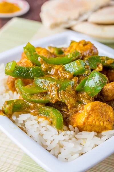 Kurczak jalfrezi - indyjskich i pakistańskich curry — Zdjęcie stockowe