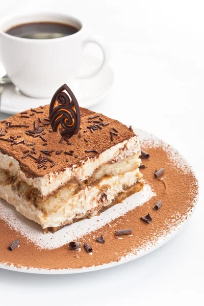Portion of italian dessert tiramissu — Stock Photo, Image