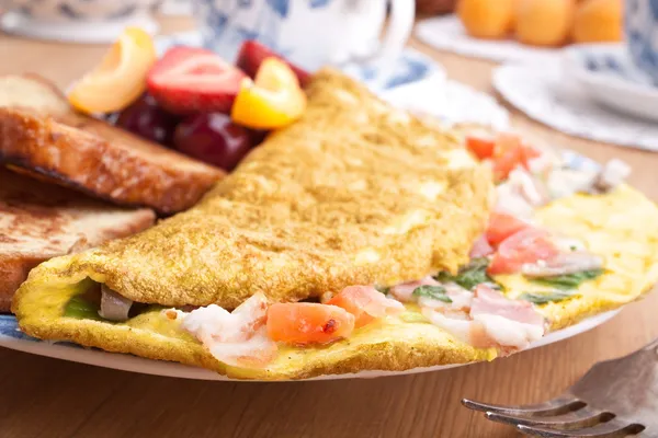 Omelette close up — Stock Photo, Image