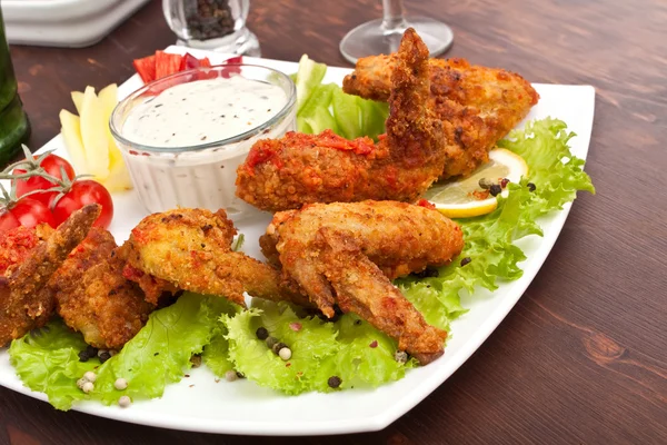 Spicy Buffalo Chicken Wings — Stock Photo, Image