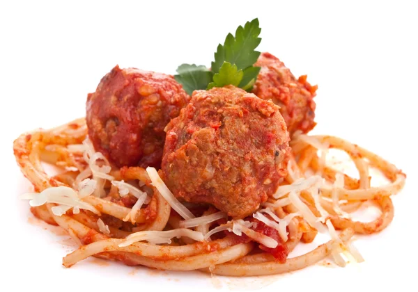 Spaghetti and parsley — Stock Photo, Image