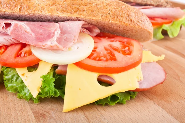 Fullkornsvete fyllda smörgås — Stockfoto