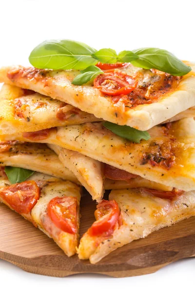 Slices of margarita pizza — Stock Photo, Image