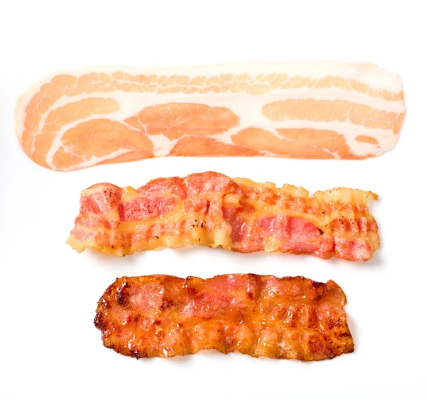Diferentes estágios de bacon — Fotografia de Stock