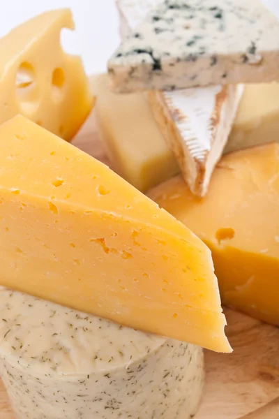 Various types of cheese — Stock Photo, Image