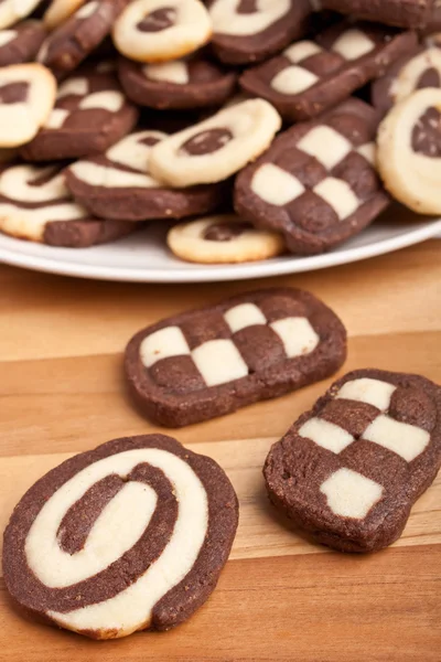 Gran pila de varias galletas — Foto de Stock