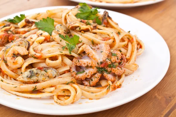 Spaghetti vongole — Stockfoto