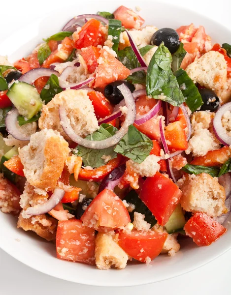 Panzanella-Brotsalat — Stockfoto