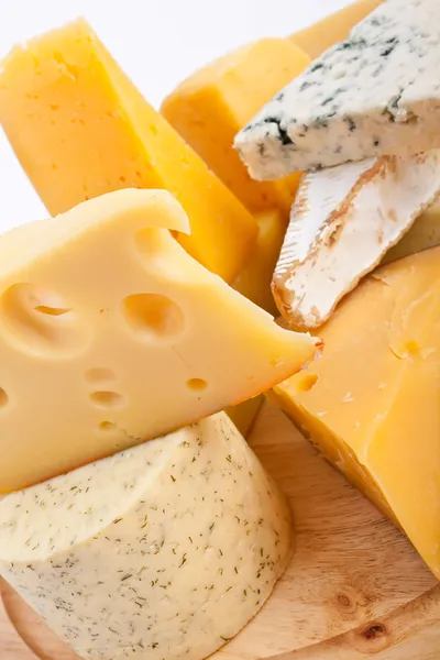 Various types of cheese — Stock Photo, Image