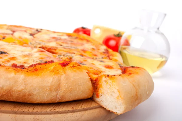 Four cheeses pizza — Stock Photo, Image