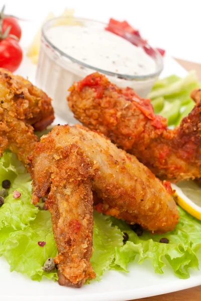 Spicy Buffalo Chicken Wings — Stock Photo, Image