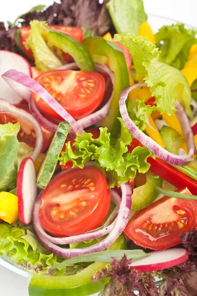 Sağlıklı sebze salatası yakın çekim Stok Fotoğraf