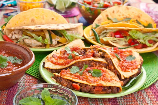Traditionele Mexicaanse gerechten Stockafbeelding
