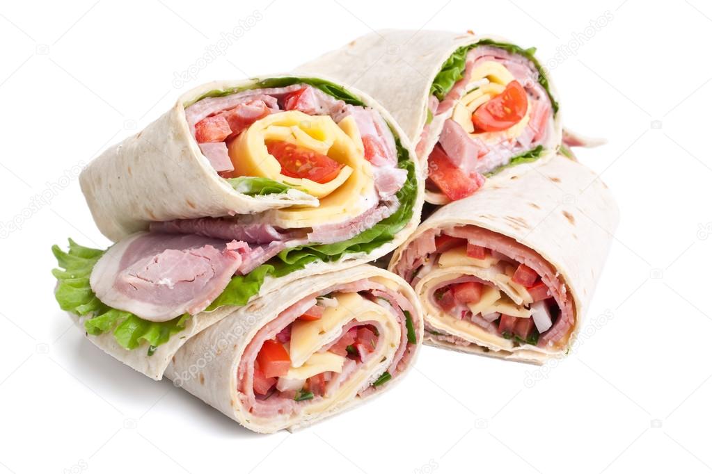 wrapped tortilla sandwich rolls