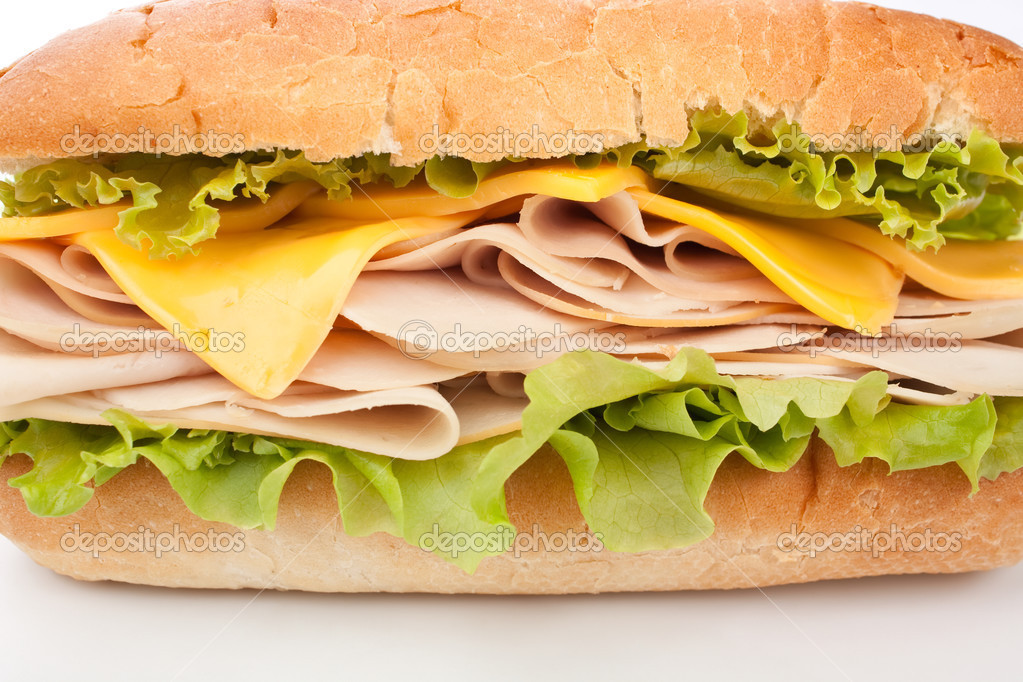 Cheese and lettuce sandwich Stock Photo by ©Nalga 41984073