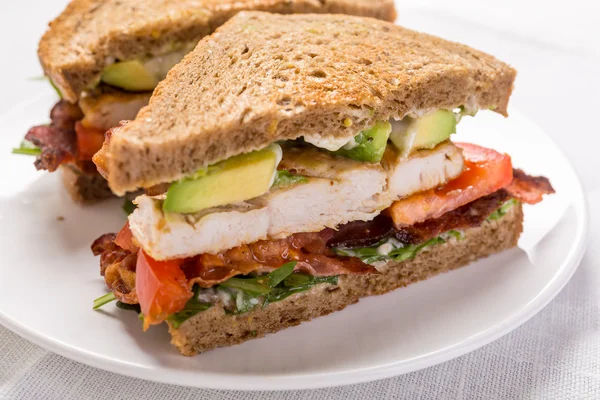 Sandwiches de tocino, lechuga y tomate BLT —  Fotos de Stock