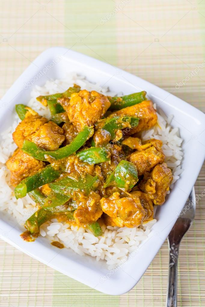 Chicken Jalfrezi Indian or Pakistani Curry — Stock Photo © Nalga