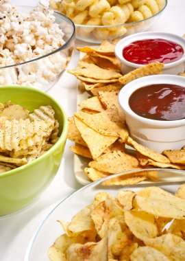 a big group of snacks clipart