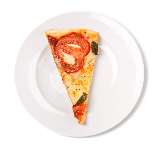 Piece of pizza margharita — Stock Photo, Image