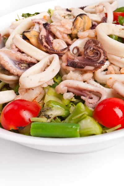 A bowl of seafood salad — Stock Photo, Image