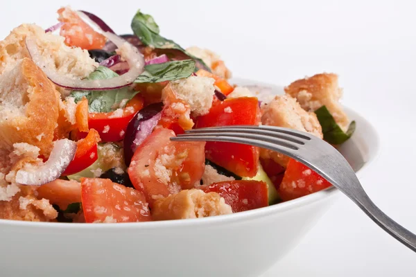 Panzanella brood salade — Stockfoto