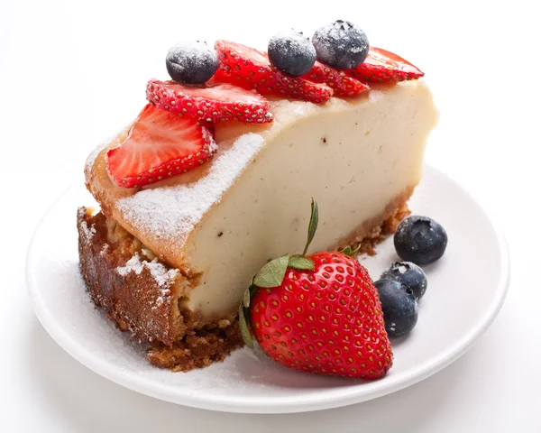 Slice af cheesecake - Stock-foto