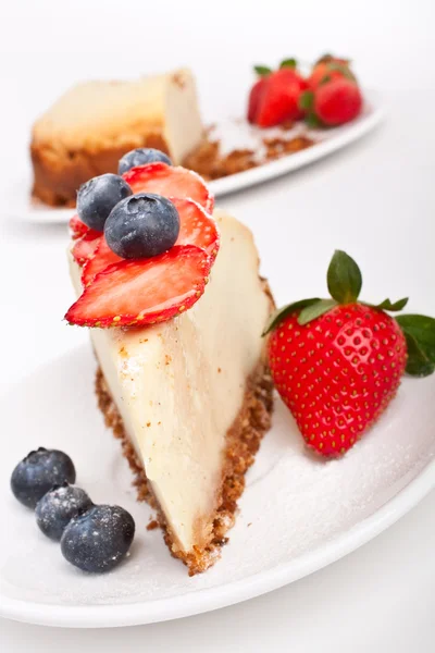 Fatia de cheesecake — Fotografia de Stock