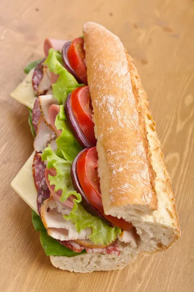 Sándwich de baguette de metro — Foto de Stock