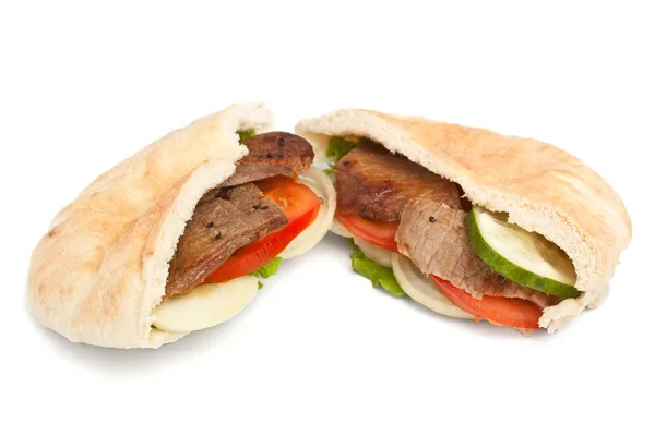 Pita bread sandwich — Stock Photo, Image