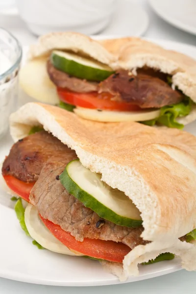 Sandwich au pain Pita — Photo