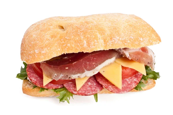 Здоровый сэндвич Чиабатта — стоковое фото