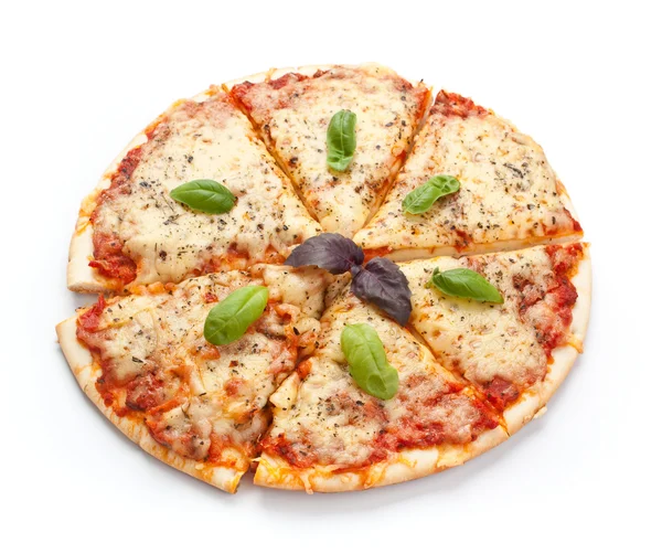 Sliced pizza margarita — Stock Photo, Image
