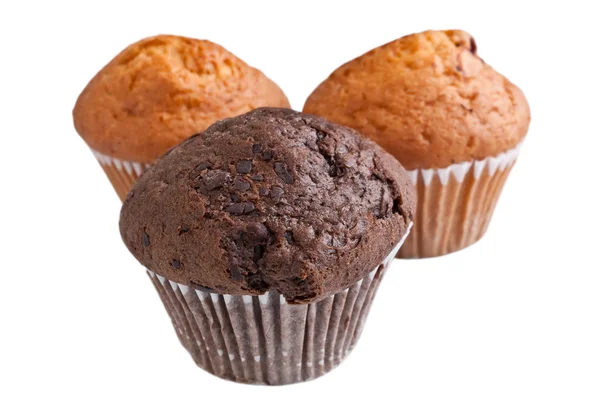 Group of three muffins — Stock Photo, Image