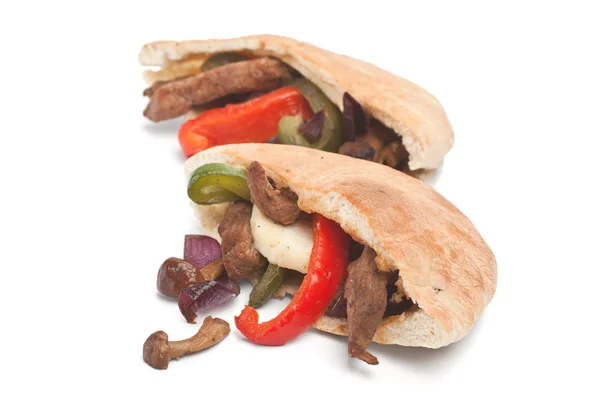 Pita bröd smörgåsar Stockbild