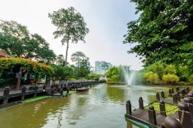 Kuala Lumpur, Malezya - Ağustos 22,2018: Lake Gardens, Kuala Lumpur Perdana Botanik Bahçeleri olarak da bilinen Kl'ın ilk büyük ölçekli eğlence parkı olduğunu.