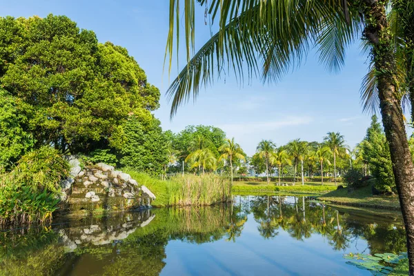 Beautiful Scenery View Titiwangsa Lake Gardens Malaysia Morning — Zdjęcie stockowe