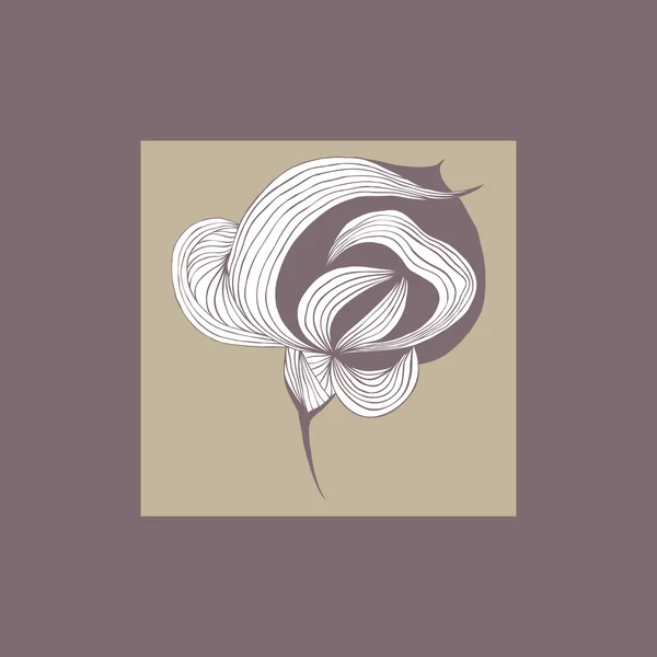 Lines flower — Stock Vector