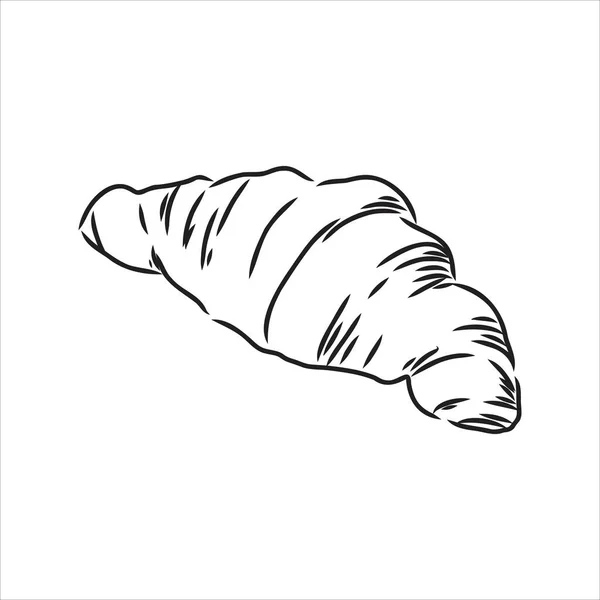 Croissant Doodle, a hand drawn vector doodle illustration of a Croissant. — Stock Vector