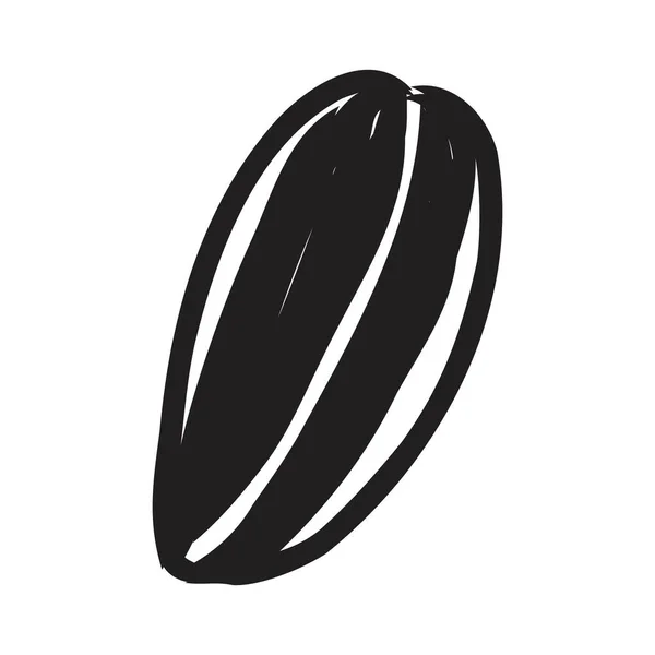Векторная иллюстрация семян подсолнечника вручную. Элементы дизайна плакатов, открыток, текстиля, рецептов, меню кафе. — стоковый вектор